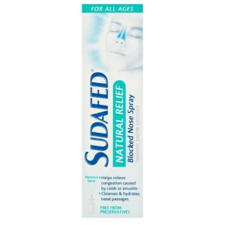 Sudafed Natural Relief Blocked Nose Spray - 15ml 