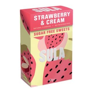 Sulá Sugar Free Sweets Strawberry and Cream  - 42g