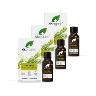 Dr Organic Tea Tree Nail Solution - Pack Of 3 x 10ml