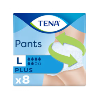 Tena Pants Plus Large - 8 Pack