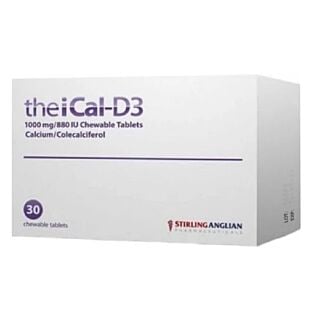 TheiCal-D3 1000MG/880 IU Chewable - 30 Tablets