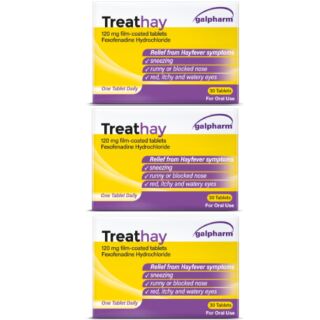 Treathay Fexofenadine 120mg - 30 Tablets - 3 Packs