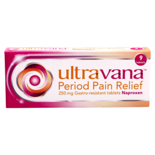 Ultravana Period Pain Relief 250mg Gastro-resistant Tablets - 9 Tablets