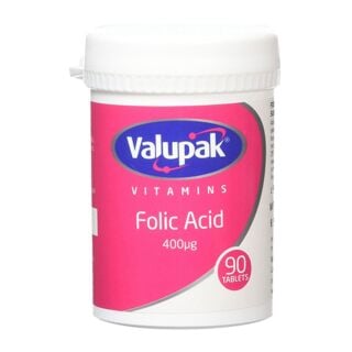 Valupak Folic Acid - 90 x 400mcg Tablets  - 2 | Chemist4U