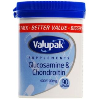 Valupak Supplements Glucosamine & Chondroitin 400/100mg - 90 Capsules