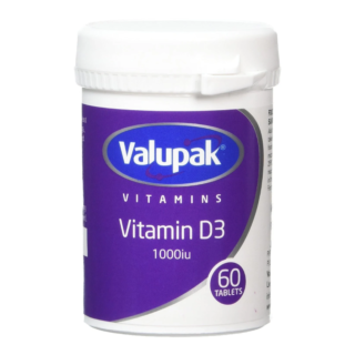 Valupak Vitamin D3 1000IU (25mcg) – 60 Tablets