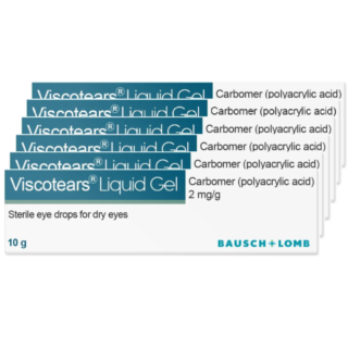 Viscotears Liquid Gel For Dry Eyes - 10g - 6 Pack