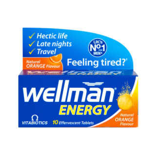 Vitabiotics Wellman Energy - 10 Orange Effervescent Tablets 