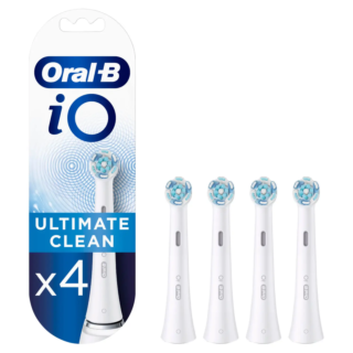 Oral-B iO Ultimate Clean White Toothbrush Heads - Pack of 4