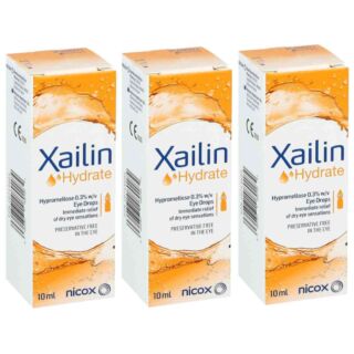 Xailin Hydrate Eye Drops - 10ml - 3 Pack