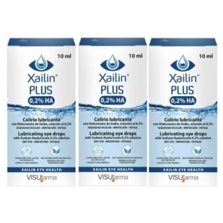 Xailin Plus 0.2% Eye Drops - 10ml - 3 Pack