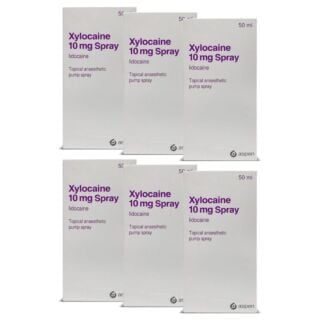 Xylocaine 10mg Anaesthetic Spray - 50ml x 6