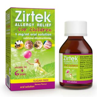 Zirtek Allergy Relief 1mg/ml Solution 6 Years + - 70ml