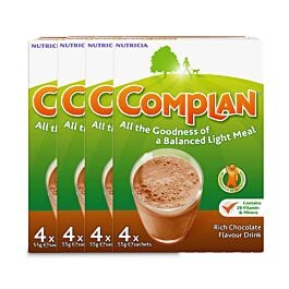 Buy Complan Shake Chocolate Flavour Sachets - 4 x 57g