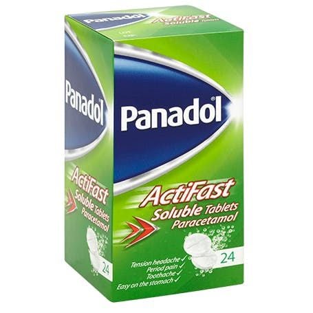 panadol actifast soluble tablets 24