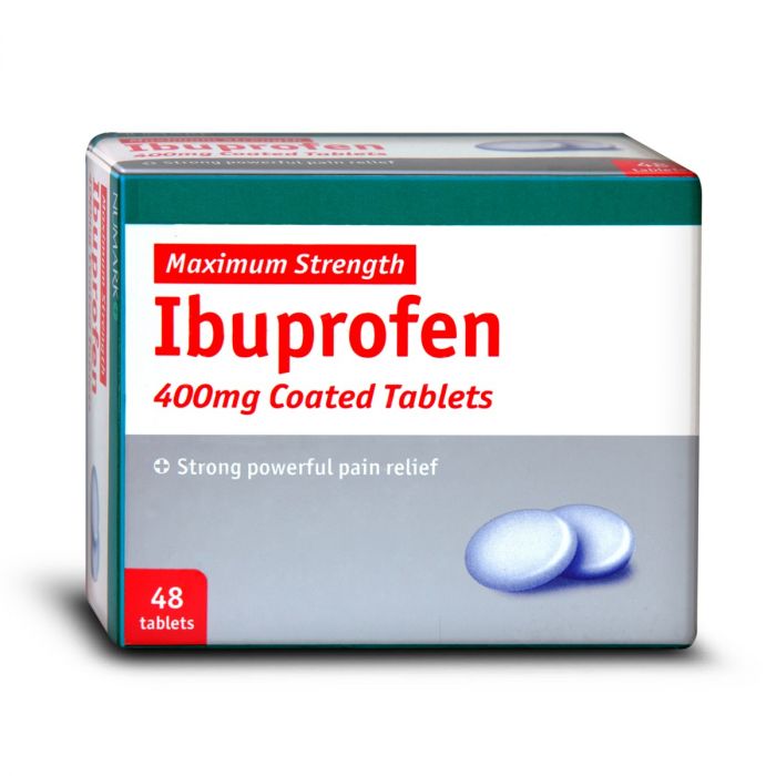 ibuprofen 48 x 400mg tablets brand may vary