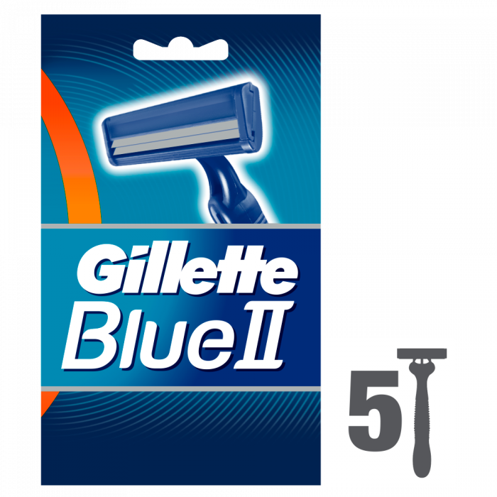 Gillette Blue II Disposable Razors 5 Pack Chemist 4 U