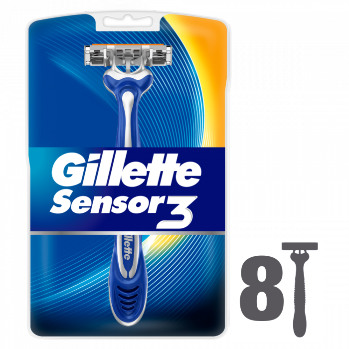 Buy Gillette Sensor3 Disposable Razors 8 Pack