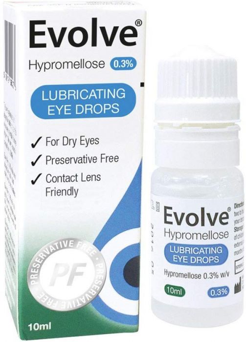 Buy Evolve Hypromellose Eye Drops 0.3 Preservative Free 10ml