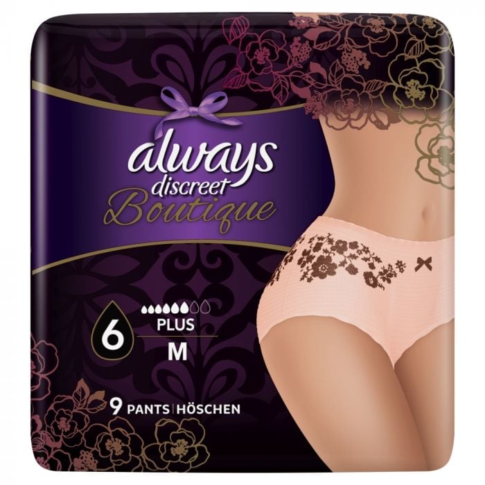 Buy Always Discreet Boutique Incontinence Pants Medium - 9 Pack