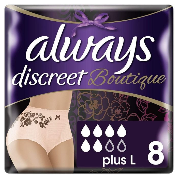 Buy Always Discreet Boutique Incontinence Pants Large - 8 Pack