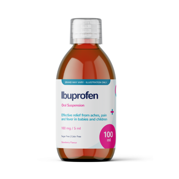 Ibuprofen Suspension 100mg/5ml 100ml Chemist4U