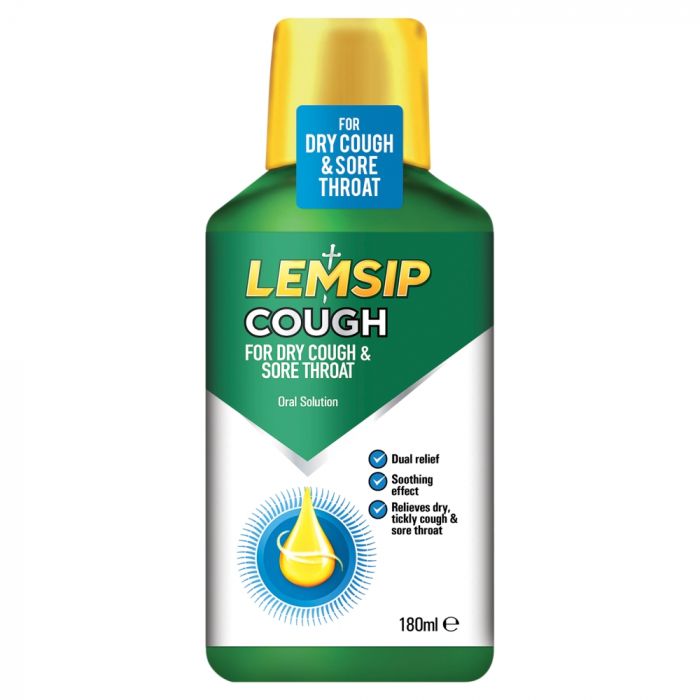 Buy Lemsip Cough Syrup For Dry Cough 180ml