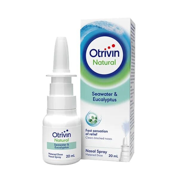 Otrivine Natural Nasal Spray With Eucalyptus Steroid Free & Vegan