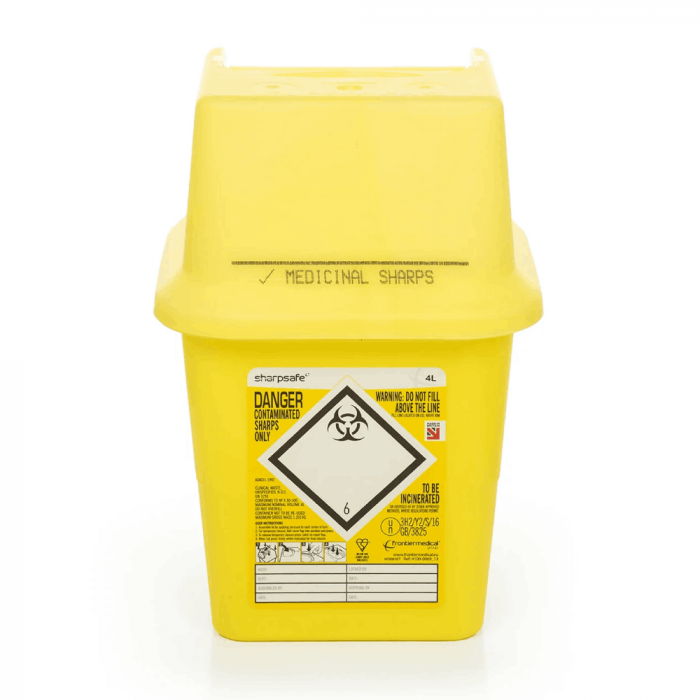 Buy Sharpsafe Yellow Sharps Bin 4 Litre online Chemist4U