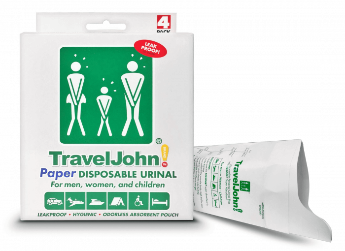 Buy TravelJohn Paper Urinal 4 Pack Portable Urinal Chemist4U