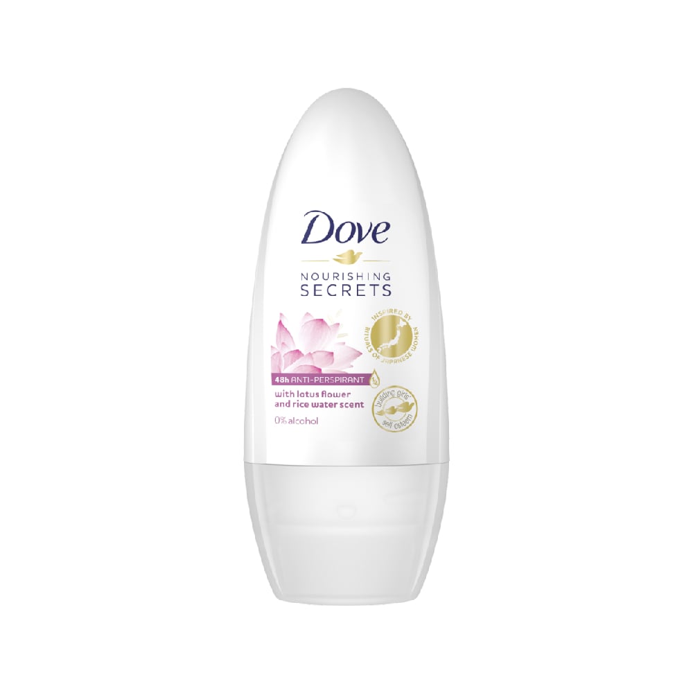 Dove Lotus Flower & Rice Water Antiperspirant Roll-on Deodorant - 50ml