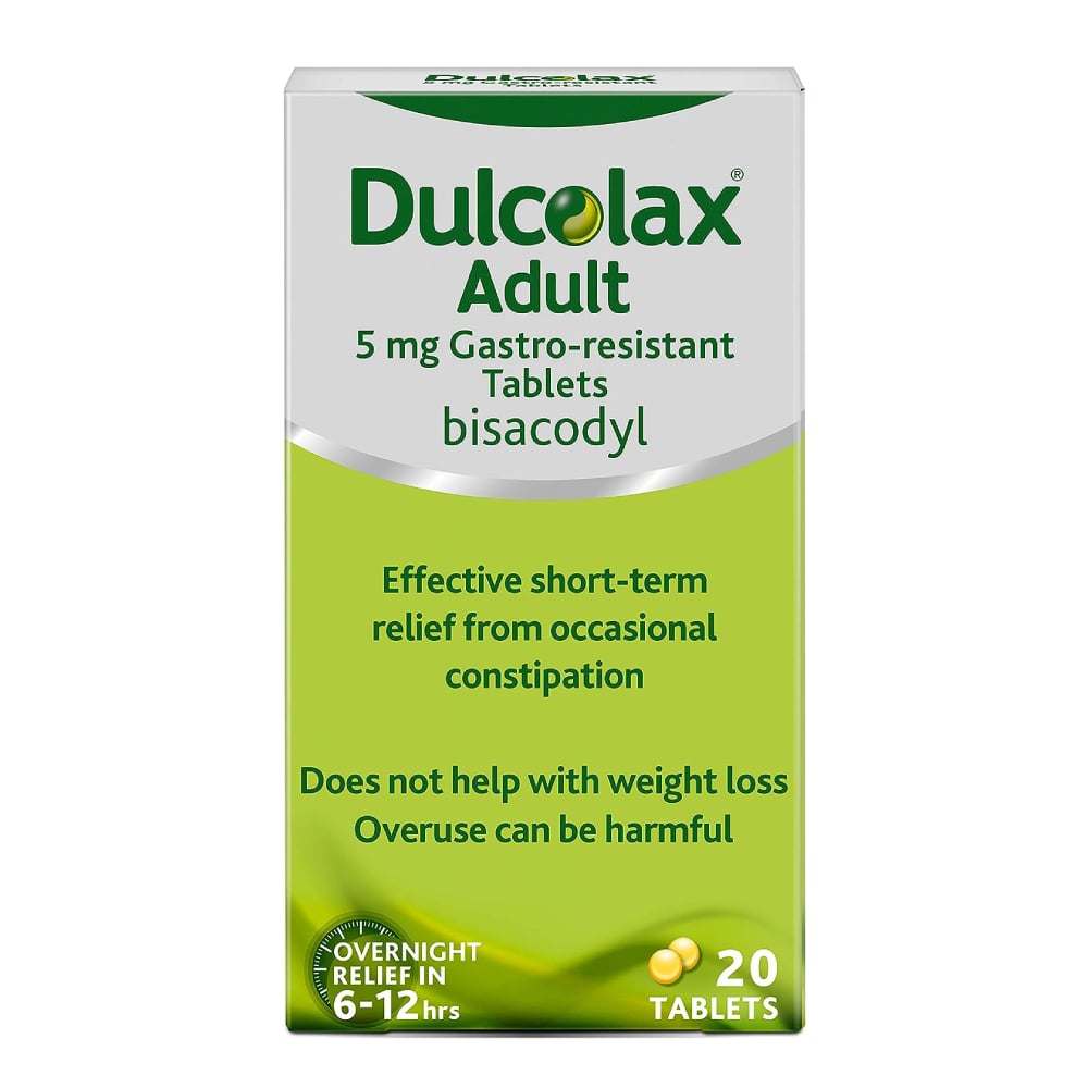 Dulcolax Adult Laxative 5mg - 20 Tablets