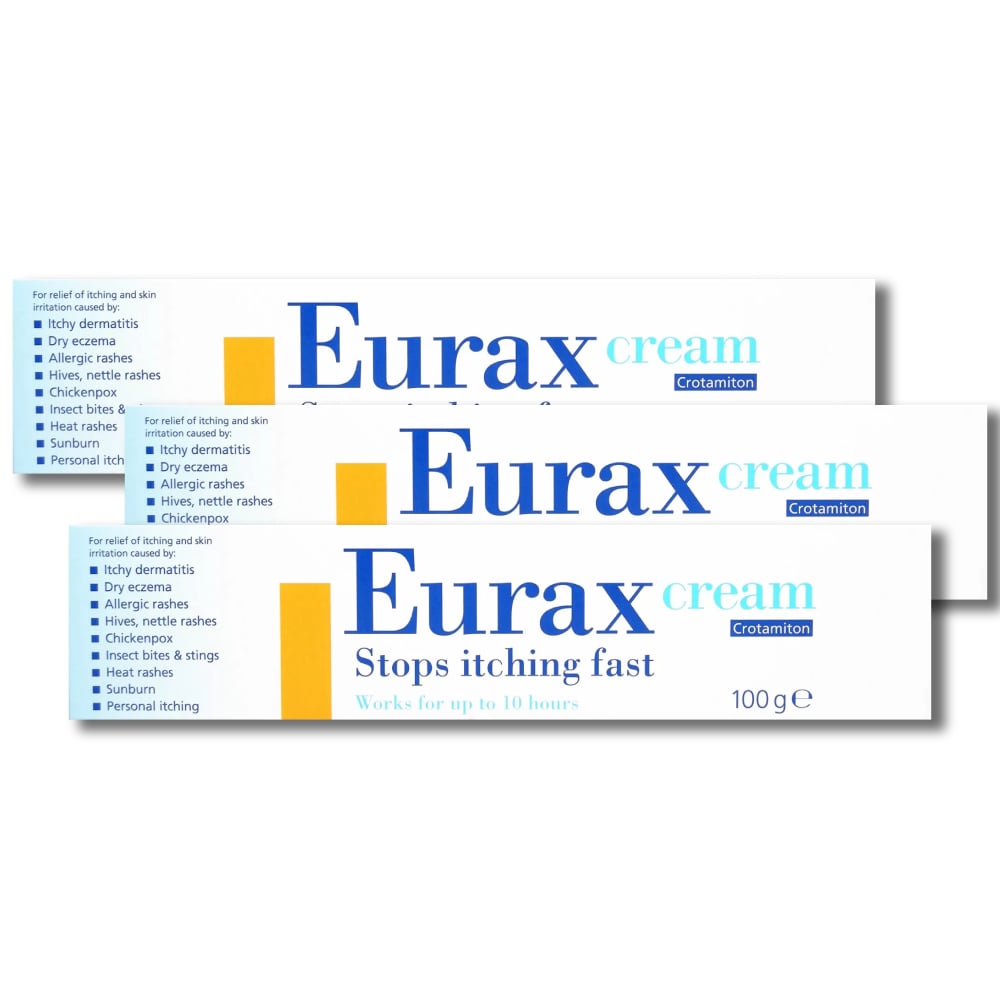 Eurax Anti-Skin Irritation Cream - 100g - 3 Pack