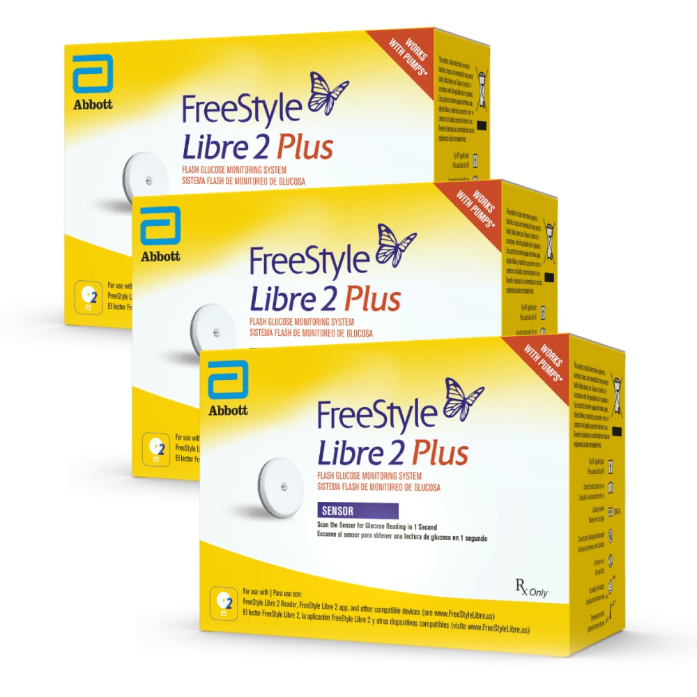 Freestyle Libre 2 PLUS Sensor - Pack of 3