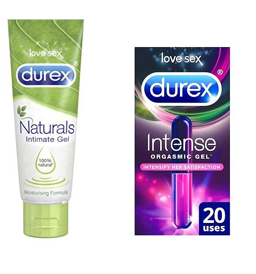 Durex Naturals Pleasure Gel 100ml & Intense 10ml Bundle