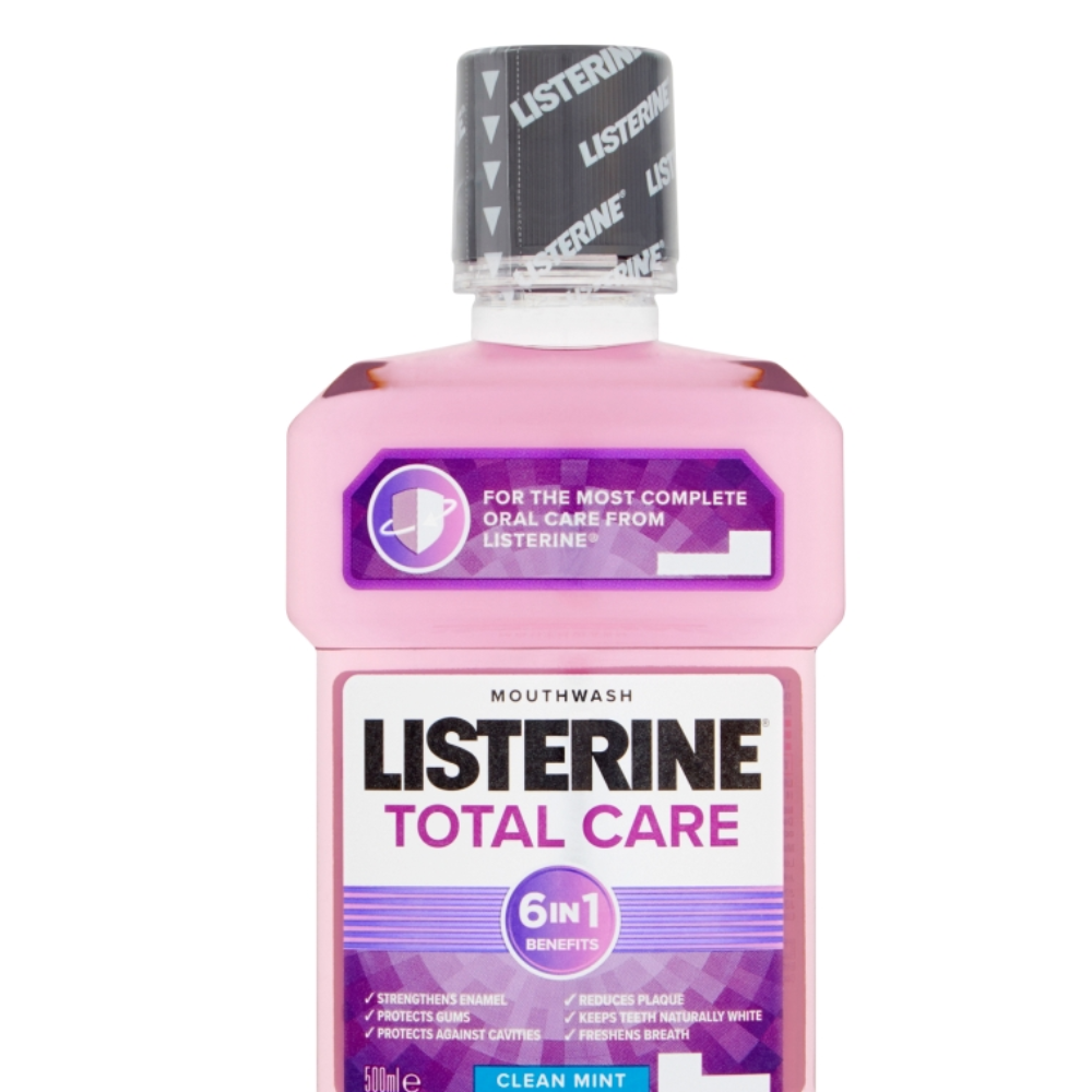 Listerine Total Care Clean Mint Mouthwash 500ml - (Case Of 6)