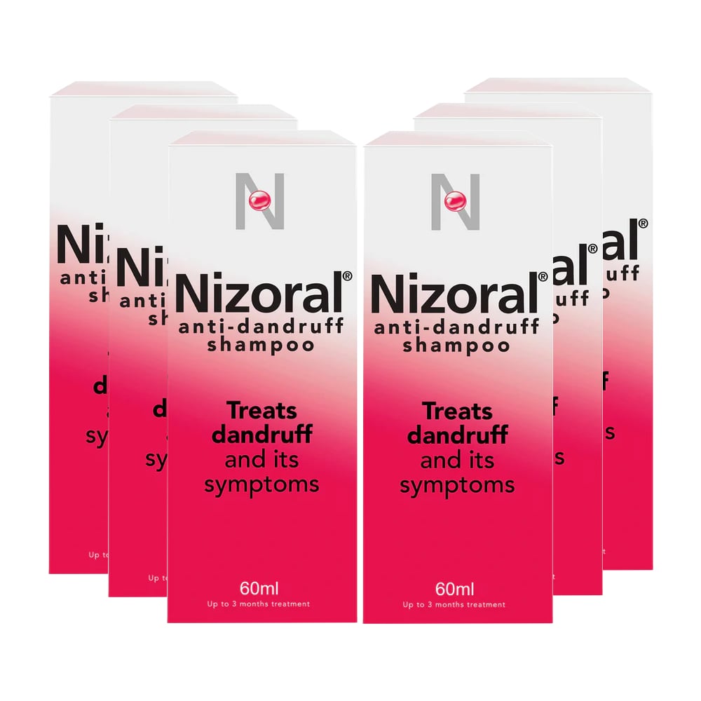 Nizoral Anti-Dandruff Shampoo - 60ml - 6 Pack