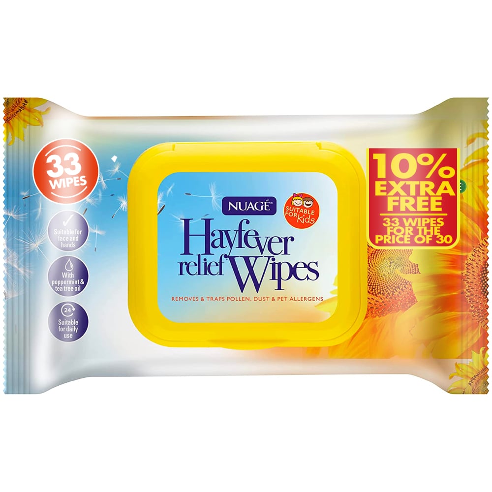Nuage Hay Fever Relief - 33 Wipes