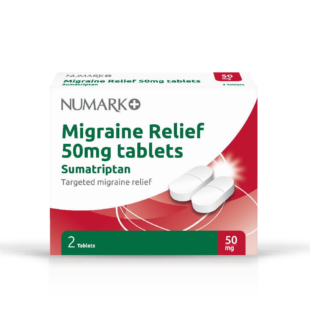 Numark Migraine Relief - 2 Tablets - Brand May Vary