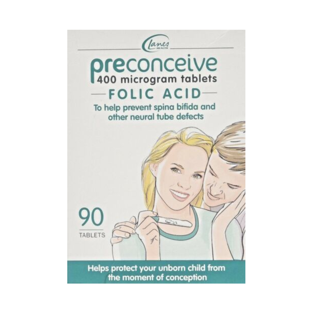 Lanes Health Preconceive Folic Acid - 90 Tablets