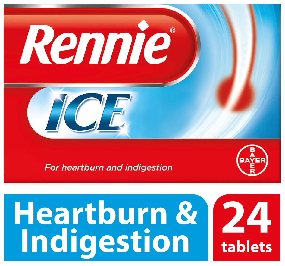 Rennie Ice Indigestion & Heartburn Relief – 24 Tablets