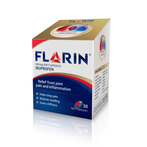Flarin 200mg Soft Capsules 30 Caps Ibuprofen 200mg Chemist 4 U