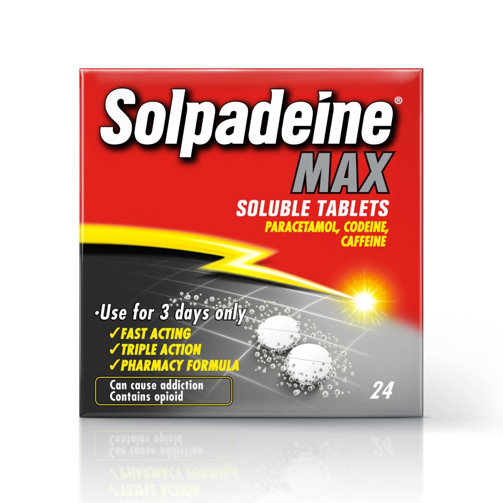 Solpadeine Max Soluble (Codeine/Paracetamol) - 24 Tablets