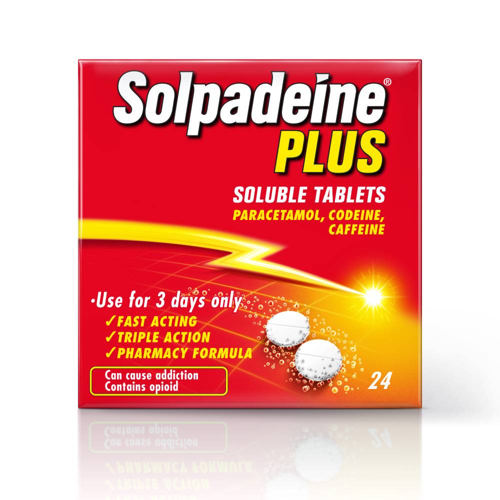 Solpadeine Plus (Codeine/Paracetamol) - 24 Soluble Tablets