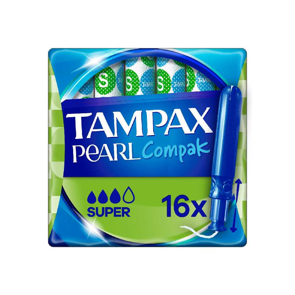 Tampax Compak Pearl Super Pack of 16