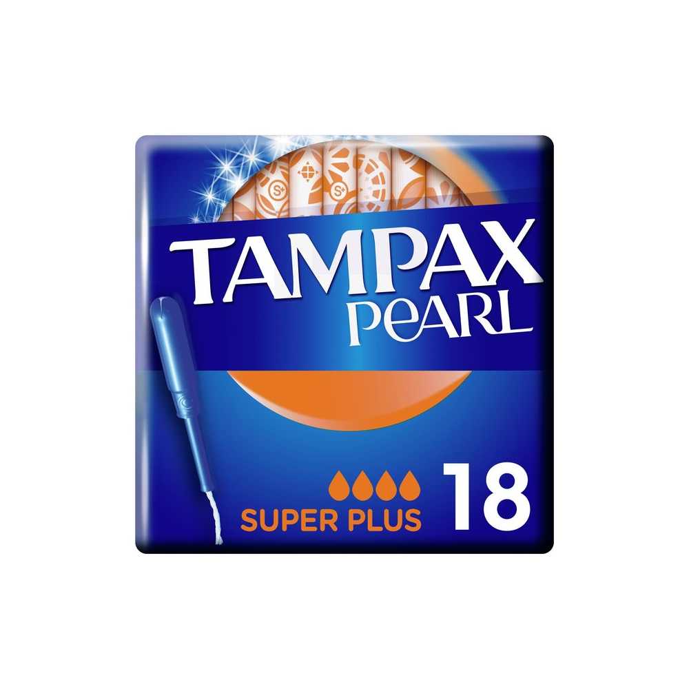 Tampax Pearl Super Plus Tampon Pack Of 18