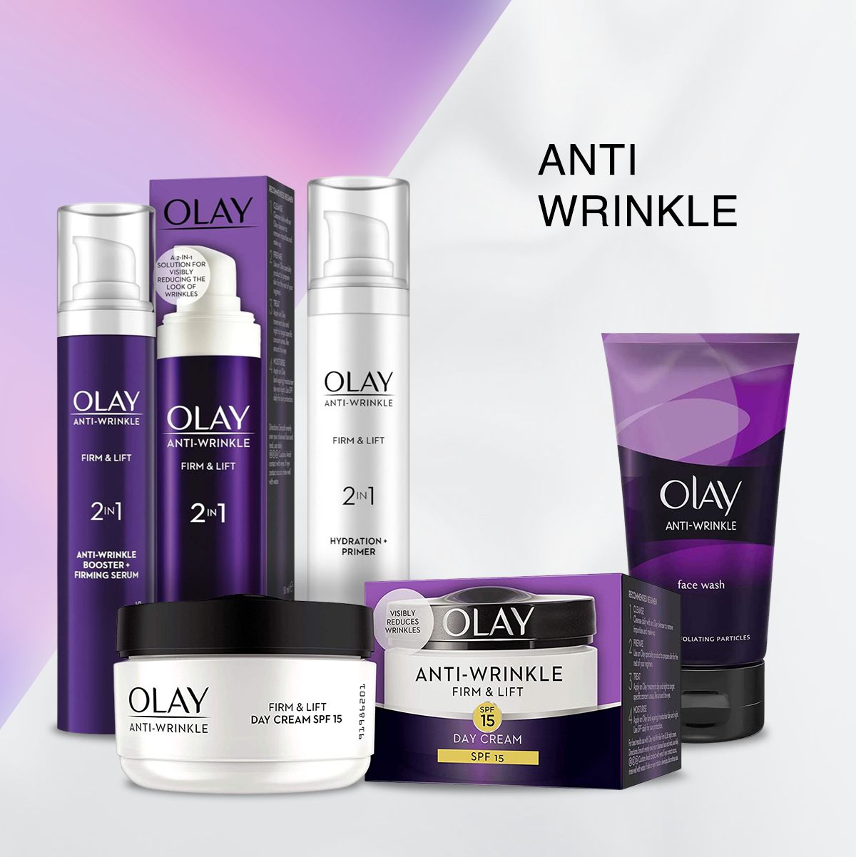 Buy Olay Anti Wrinkle Firm & Lift Cream & Wash Chemist4U