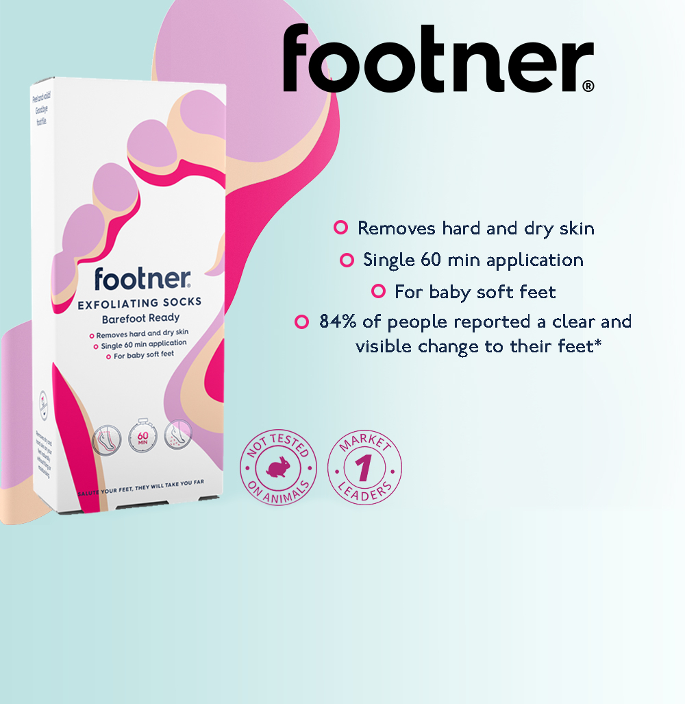 Buy Footner | Exfoliating Socks for Dry Skin | Chemist 4 U