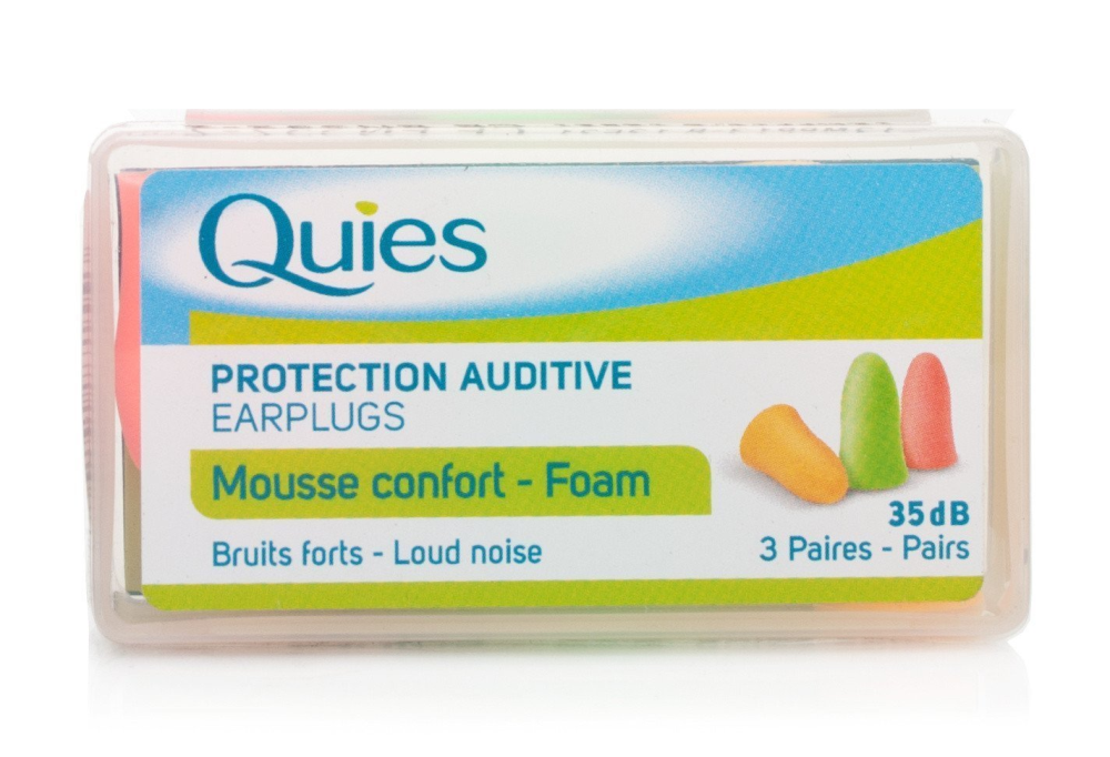 Buy Quies Foam Ear Plugs 3 Pairs