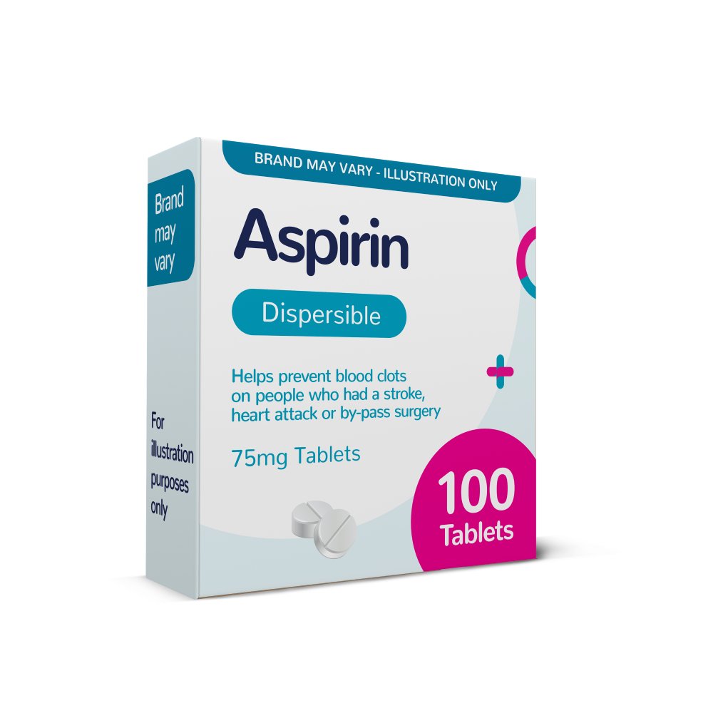 Numark Aspirin Dispersible Tablets 75mg 100 Tablets Chemist 4 U